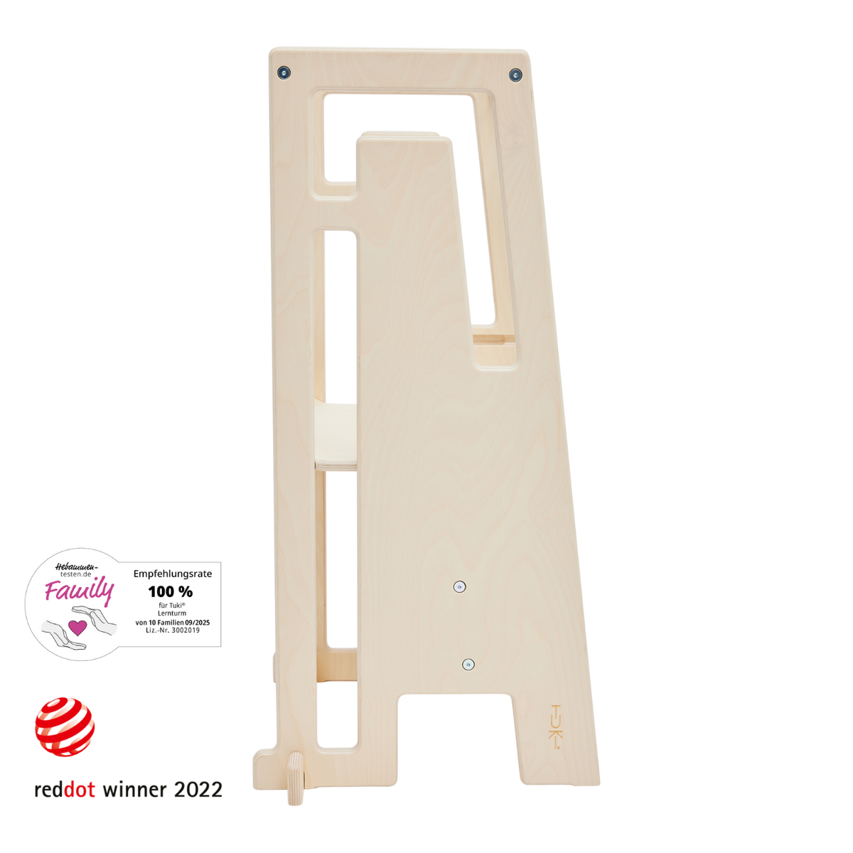 Tuki Learning Tower made of birch wood – tip-proof Learning Tower for children from 1 year