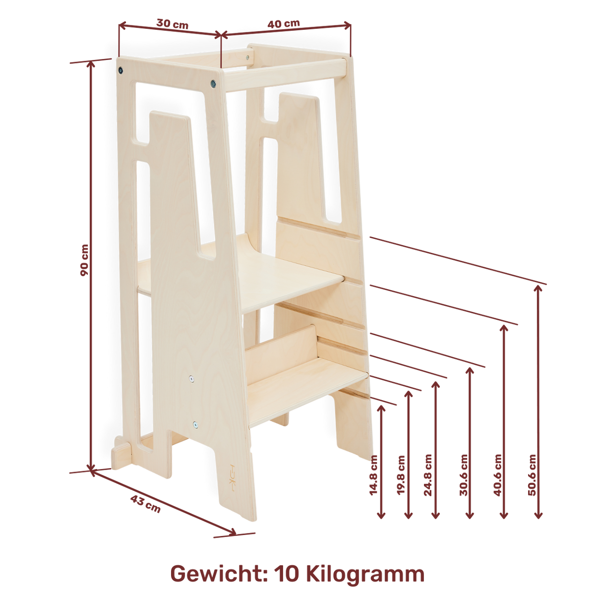 Tuki Learning Tower with accessories – modular system for families