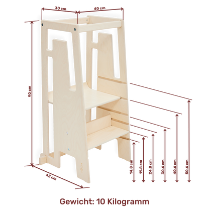 Tuki® Lernturm Whitewash